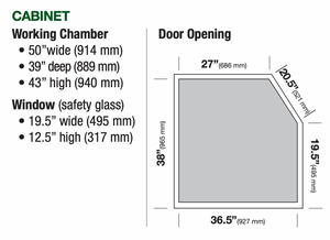 Clemco BNP-220S-900 CDC Suction Conventional Blast Cabinet - CDC-1 Dust Collector / 900 CFM / Conv. Three Phase