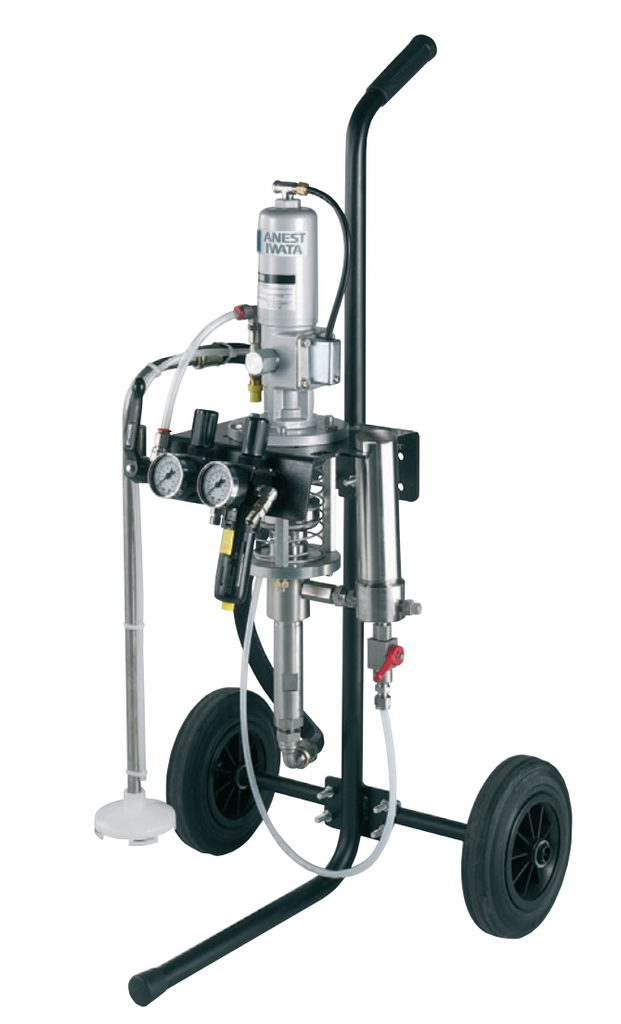 IWATA 7168 MSU MSU113N-SYS 13:1 MSU Multi Spray - Cart Mount w/ Gun & Hoses