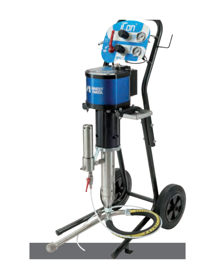 IWATA 14050240-T ICON ICON-M333N-S4 32:1 MULTI SPRAY UNIT w/ Stainless Steel Fluid Passages Supplied w/ Suction Hose Set