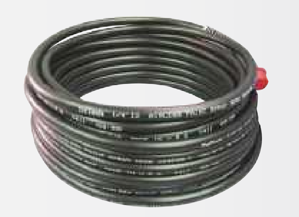 TriTech 400-123 1/4” I.D. x 50’ FBE 5000 PSI Black High Pressure Airless Hose