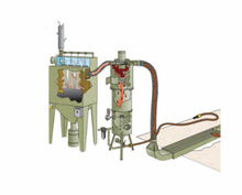 Load image into Gallery viewer, Clemco M-Section Recovery System (Pneumatic) w/ 8&#39; L w/ RPH-2 Reverse-Pulse Dust Collector