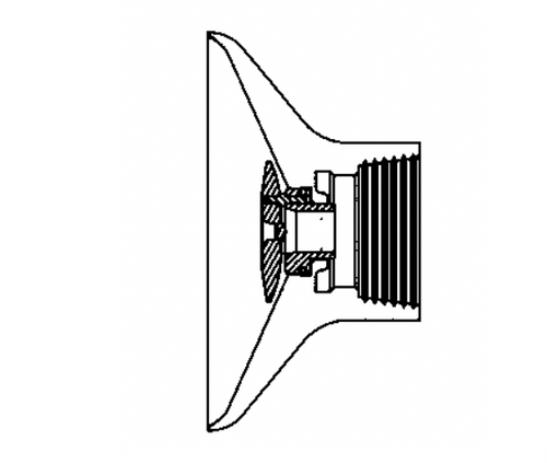RANSBURG A13676-00 65mm Titanium Bell Cup Assembly