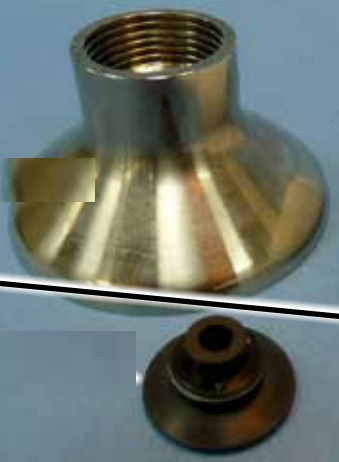 RANSBURG A12833-01 30MM Aluminum Bell Cup Assembly w/ A13274-00 Splash Plate