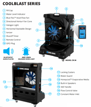 Load image into Gallery viewer, BendPak CoolBlast Series CB-16L Portable Evaporative Air Cooler