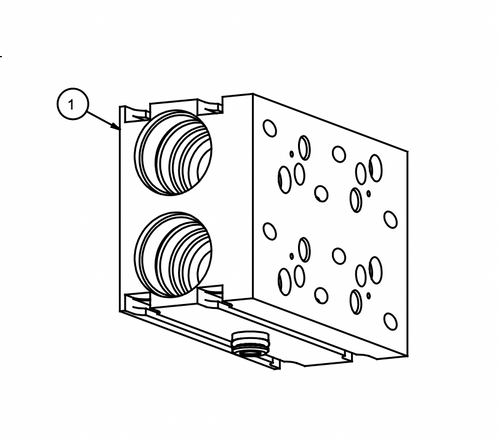 RANSBURG A10458-02 Block MCV Stack 2-Color Assembly