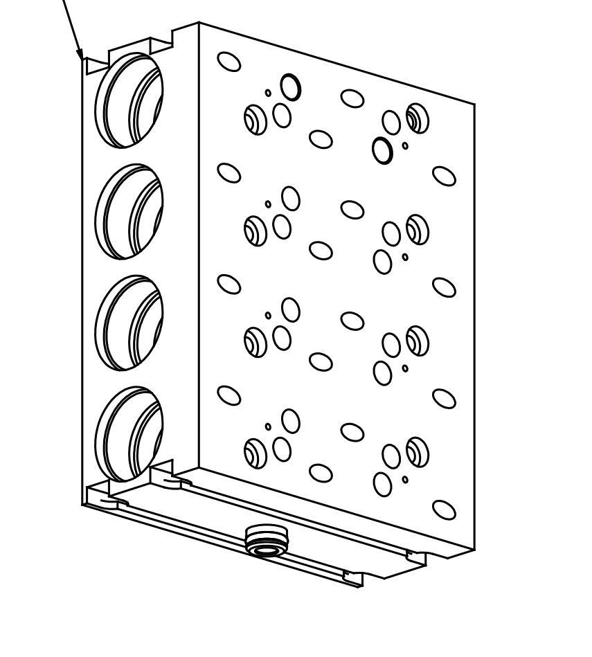 RANSBURG A10458-04 Block MCV Stack 4-Color Assembly