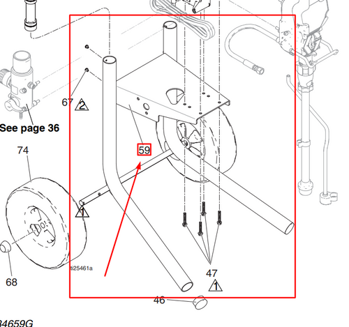 GRACO 17C485 FRAME