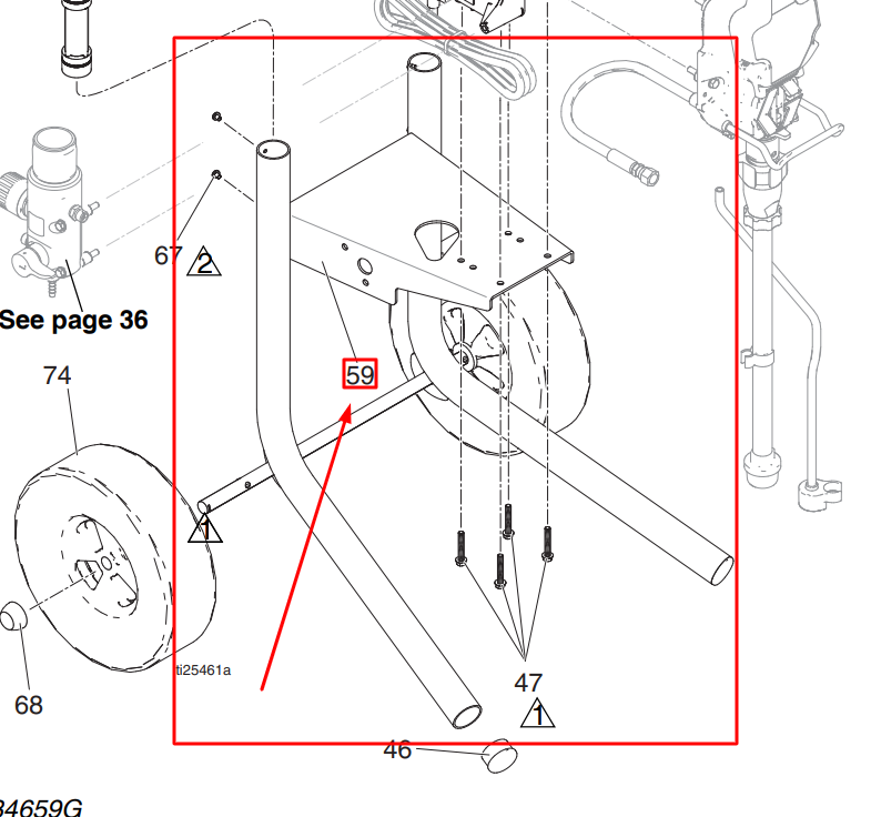 GRACO 17C485 FRAME
