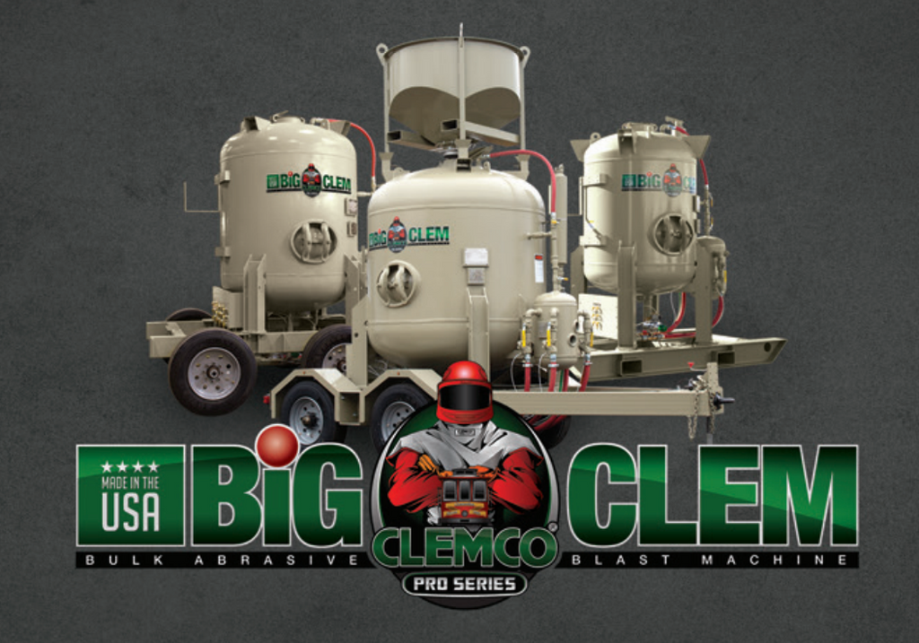 Clemco 30939 Pro-Series Big Clem Bulk Buster Blast Machine (160-cuft., 4-operator Stations w/ Electric Remote: 87