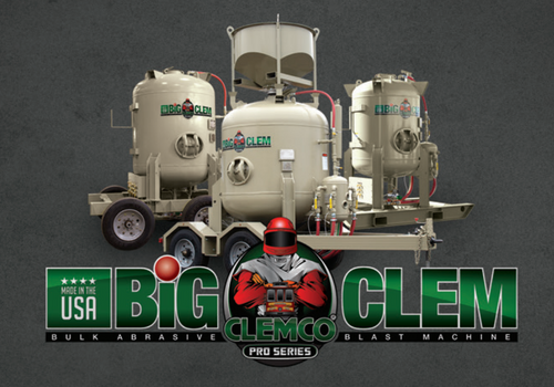 Clemco 30911 Pro-Series Big Clem Bulk Buster Blast Machine (120-cuft., 2-operator Stations w/ Pneumatic Remote: 75