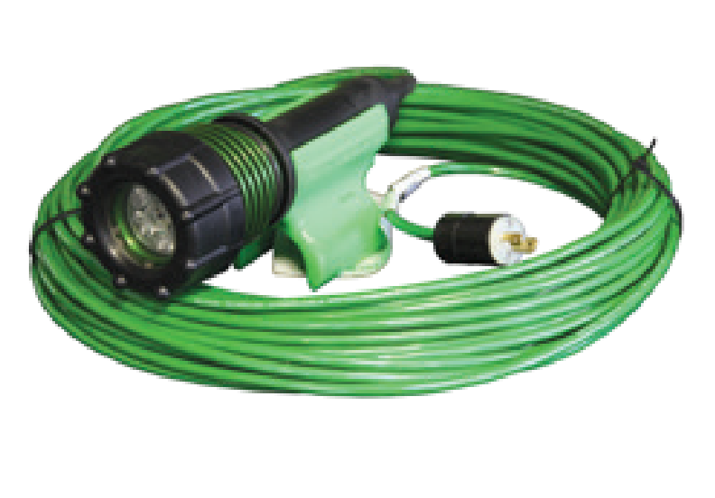 Western Technology 3475 6-LED Blast Light, Polyurethane-Wrapped Aluminum, No-Air, 150ft 16.2 EC Green Cable