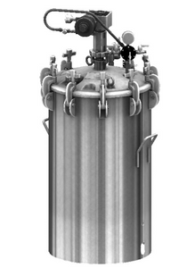 Binks 83-5808 30 Gallon Galvanized ASME Tank w/ 1hp Agitator