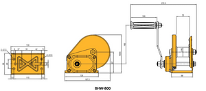 Tiger Lifting BHW-0800 Automatic Brake Hand Winch