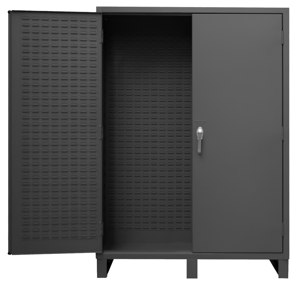 Durham SSC-602484-BDLP-95 Customizable Cabinet, 14 Gauge With Louvered Panel , 60 X 24 X 84