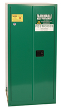 Load image into Gallery viewer, Eagle Pesticide One Drum Vertical Safety Cabinet, 55 Gal., 1 Shelf, 2 Door, Self Close, Green