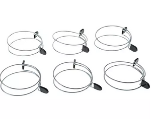 Shop Fox Tools 3" Double Loop Squeeze Hose Clamp, 6 pk.