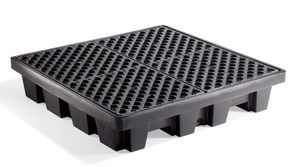 PIG® 4-Drum Poly Spill Containment Pallet W/O Drain