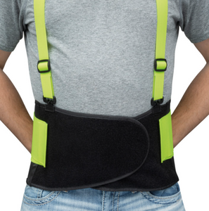 Allegro Economy Hi-Viz Back Support, Medium (32" to 38")