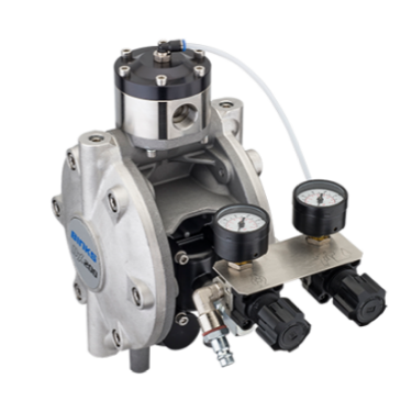 Binks DX200-3 3:1 Ratio Diaphragm Pump - Cart Mount - Manual Regulator