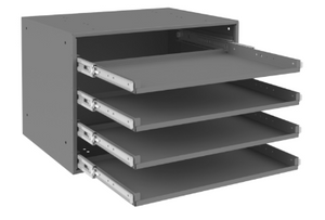 Durham 303B-15.75-95 Large Bearing Slide Rack, 4 Compartments