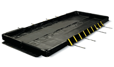 Eagle Talon™ Drive-In & Drive-Out, 14'x54'x1', 5654 Gal. Spill Capacity, Black