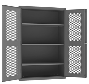 Durham EMDC-482472-95 Ventilated Shelf Cabinet, 14 Gauge, 3 Shelves , 48 X 24 X 72