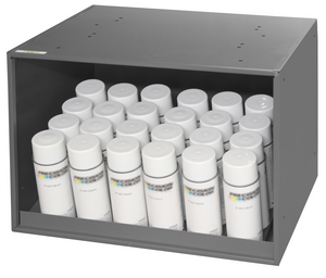 Durham 303B-16.75-AR-95 Gravity Fed Aerosol Cabinet, 6 Sections (48 pcs)