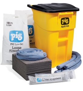 PIG® Spill Kit in High-Visibility Mobile Container