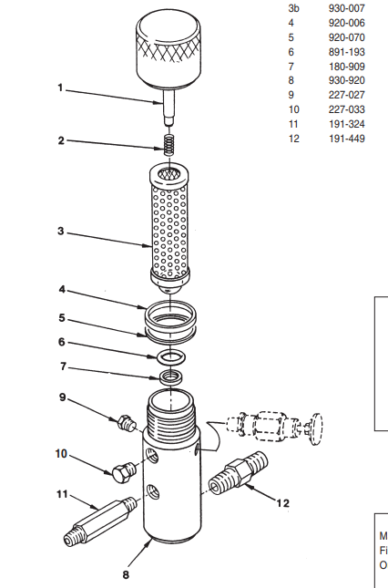 Titan 930-514 Manifold Filter Assembly