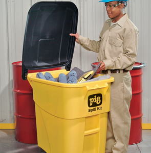 PIG® Spill Kit in High-Visibility Mobile Container