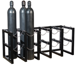 Justrite™ Gas Cylinder Barricade Rack 10 Cylinder Capacity 5 Wide by 2 Deep