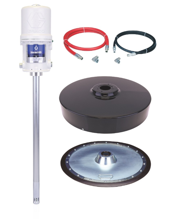 Graco 225781 Fire-Ball® 425 Series 50:1 400 lb. (181 kg) Grease Pump - Stationary Supply Package
