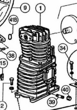 Load image into Gallery viewer, Rolair Systems Twin Cylinder Pump (with Flywheel Replacement)