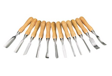 Load image into Gallery viewer, Shop Fox Tools Carving Chisel Set, 12 pc.