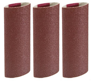 Woodstock Tools 1-1/8" Dia. x 4" Soft Sanding Sleeve A60, 3 pk.