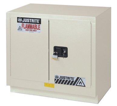 ChemCor® Under Fume Hood Corrosives/Acids Safety Cab, 23 Gal., 2 s/c doors, Light Neutral