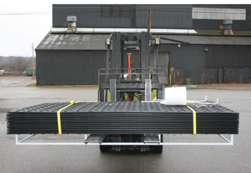 Justrite™ Ground Protection, Alturnamat, Mat-Pak, (12) 4' X 8' Mats, Black, W/ Accessories 120 Ton Load