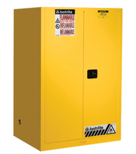 Load image into Gallery viewer, Sure-Grip® EX 90-gal.capacity Flammable Cabinet w/ 2 Shelves &amp; 2 Self-Close Doors - Yellow