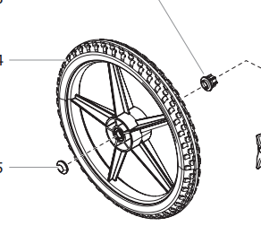 Titan 759-293A Powrliner 850 Rear Wheels Set