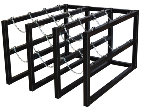 Justrite™ Gas Cylinder Barricade Rack 12 Cylinder Capacity 3 Wide by 4 Deep