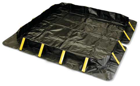 Eagle Talon™ SX Berm, 10'x10'x1', 748 Gal. Spill Capacity, Black