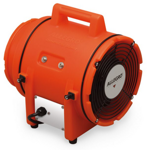 Allegro 8" Axial Explosion-Proof Plastic Blower w/ Canister and 50' Statically Conductive Ducting, 46 lbs.