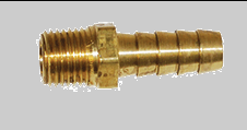 Barens 1176 Brass Hose Barb 3/8 Hose X 1/4 MPT