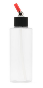 Iwata I4504 Crystal Clear Bottle 4 oz / 118 ml Cylinder With Adaptor Cap