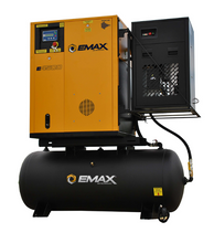 Load image into Gallery viewer, EMAX 7.5HP 208-230/460V 3-Phase Rotary Screw Package-VSD  (Tank &amp; Dryer included)