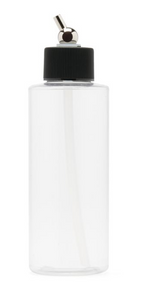 Iwata I4504 Crystal Clear Bottle 4 oz / 118 ml Cylinder With Adaptor Cap