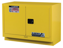 Load image into Gallery viewer, Sure-Grip® EX 31-gal,capacity Under Fume Hood Flammable Cabinet w/ 1 Shelf &amp; 2 Self-Close Doors - Yellow