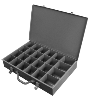 Durham 102PC227-95 Large Steel Compartment Box, 24 Opening (box of 4)