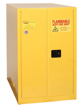 Load image into Gallery viewer, Eagle One Drum Horizontal Safety Cabinet, 55 Gal., 2 Door, Manual Close, Yellow