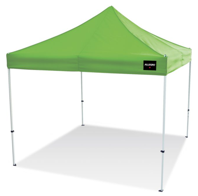 Allegro Utility Canopy Shelter, Hi-Viz Green, 10' x 10'